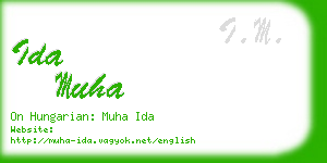 ida muha business card